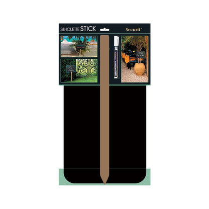 Securit® Gartenstecker Kreidetafel Rechteck mit Holzstab, inkl. 1x Kreidestift - Kundenstopper - Speedjust Schweiz