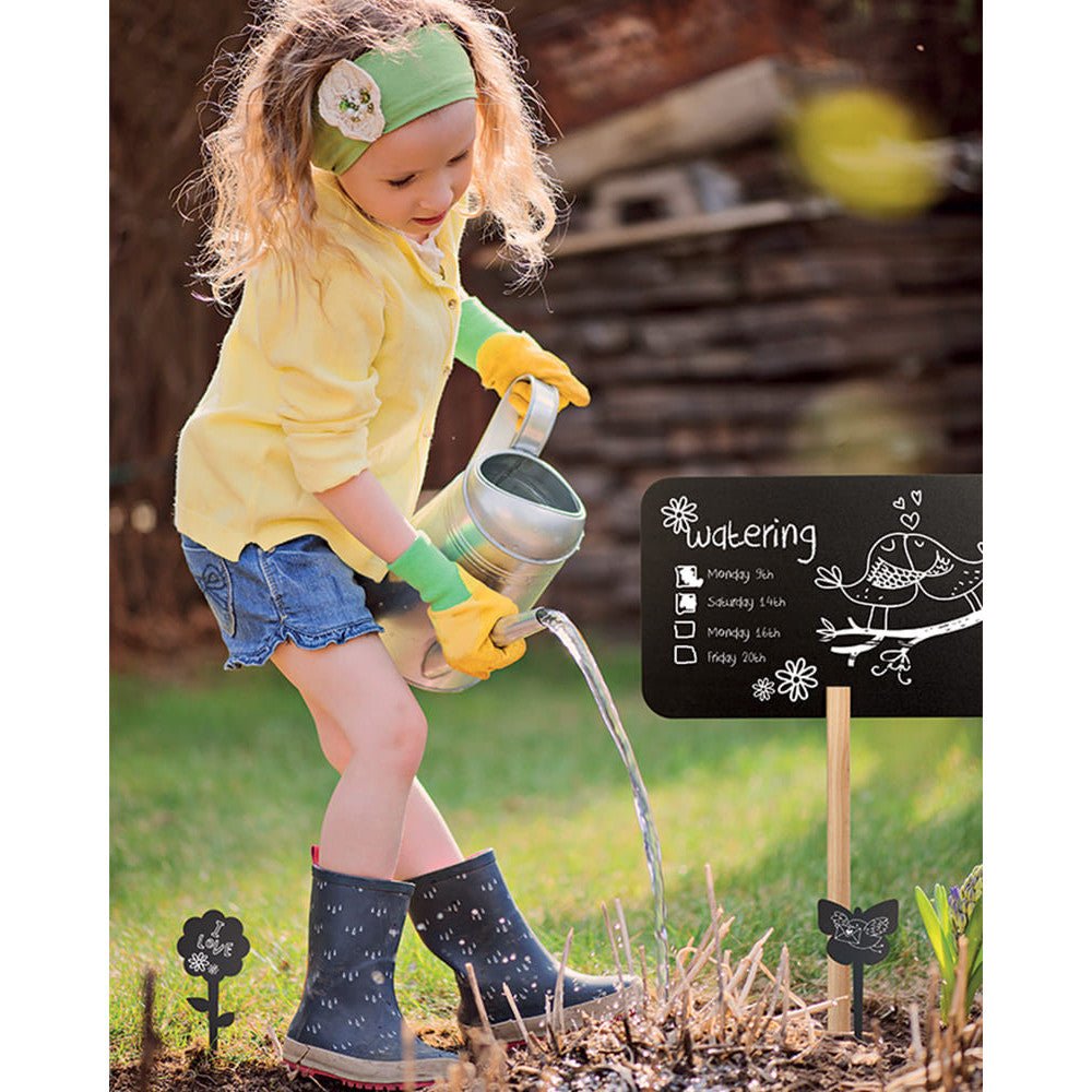 Securit® Gartenstecker Kreidetafel Rechteck mit Holzstab, inkl. 1x Kreidestift - Kundenstopper - Speedjust Schweiz