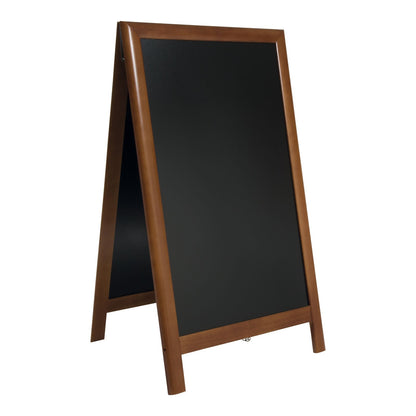 Securit® Holz Kundenstopper 125x70cm, Deluxe, Dunkelbraun, Outdoor - Kundenstopper - Speedjust Schweiz
