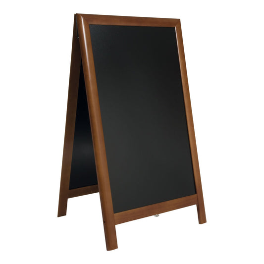 Securit® Holz Kundenstopper 125x70cm, Deluxe, Dunkelbraun, Outdoor - Kundenstopper - Speedjust Schweiz