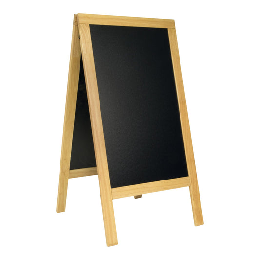 Securit® Holz Kundenstopper 140x70cm, Deluxe, Buche, Outdoor - Kundenstopper - Speedjust Schweiz