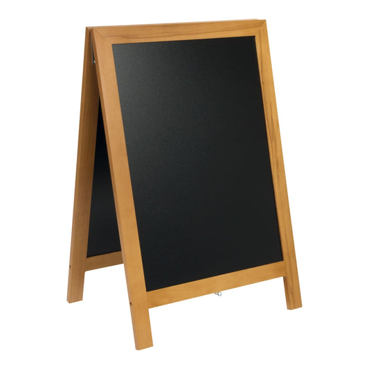 Securit® Holz Kundenstopper Deluxe, 85x55cm, Hellbraun, Outdoor - Kundenstopper - Speedjust Schweiz
