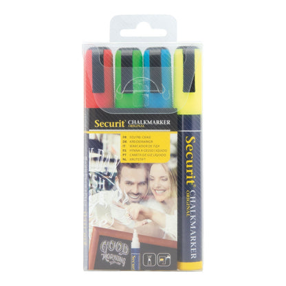 Securit® Kreidemarker, 2 - 6mm, 4er - Set, Farbig - Kreidemarker - Speedjust Schweiz