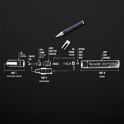 Securit® Kreidemarker, 2 - 6mm, 8er - Set, Farbig - Kreidemarker - Speedjust Schweiz