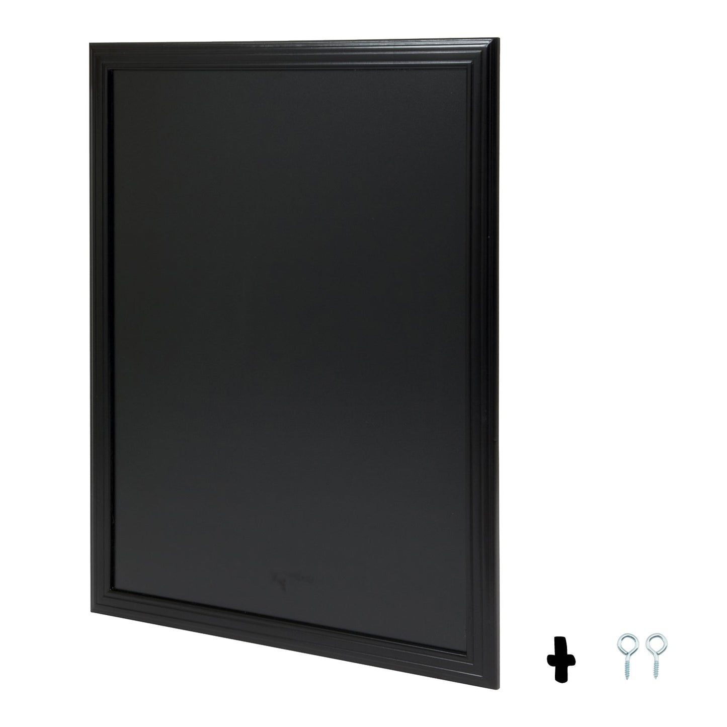 Securit® Wandkreidetafel, Holzrahmen Schwarz, 70x90cm, Outdoor