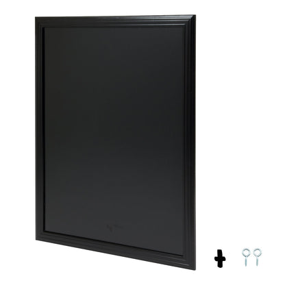 Securit® Wandkreidetafel, Holzrahmen Schwarz, 70x90cm, Outdoor