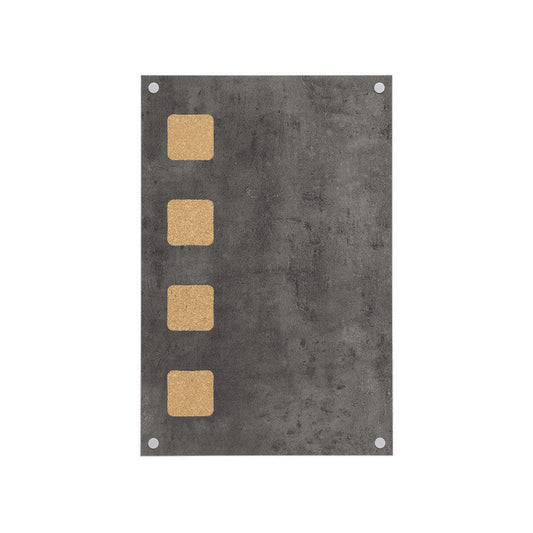 Securit®, Kreidetafel ohne Rahmen, Betonoptik mit Korkeinsätzen, 38x58cm - Wandtafel - Speedjust Schweiz
