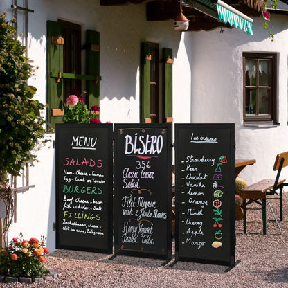 Securit® Multiboard Kreidetafel mit Holzrahmen, Schwarz, 115x60cm, Outdoor - Kundenstopper - Speedjust Schweiz