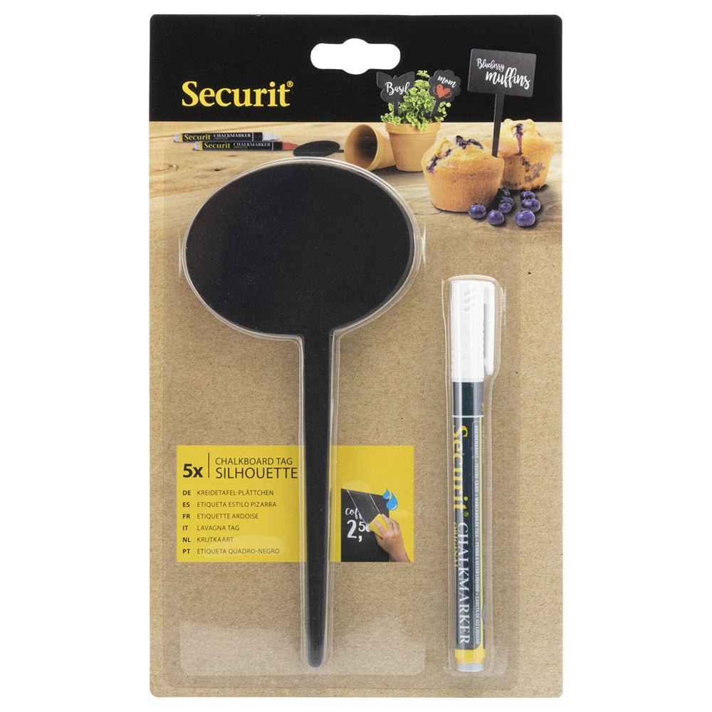 Securit® Silhouette TAG's "Blase" - Tischaufsteller / Tags - Speedjust Schweiz