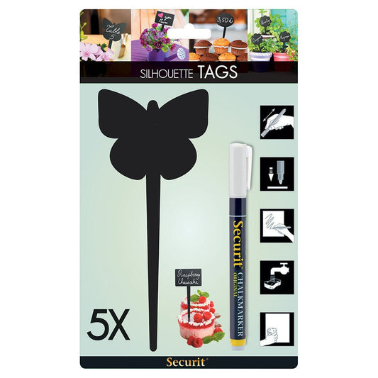 Securit® Silhouette TAG's "Schmetterling" - Tischaufsteller / Tags - Speedjust Schweiz
