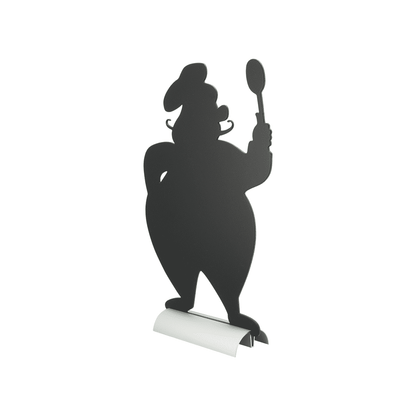 Securit®, Tischkreidetafel Aufsteller mit Aluminiumfuss, "Chefkoch" Form - Silhouette, 22x35cm - Tischaufsteller / Tags - Speedjust Schweiz