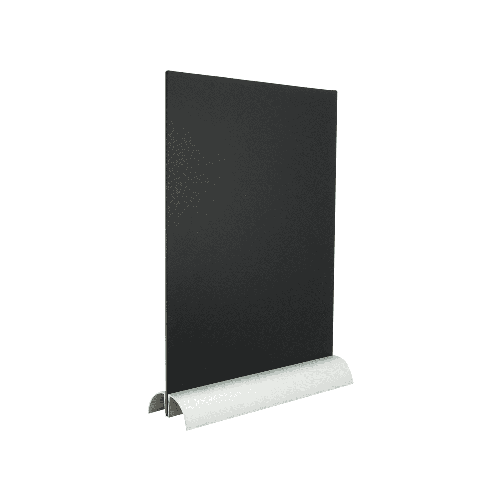 Securit®, Tischkreidetafel Aufsteller mit Aluminiumfuss, Eckige Form - Silhouette, austauschbare Tafel, DIN A4 - Tischaufsteller / Tags - Speedjust Schweiz