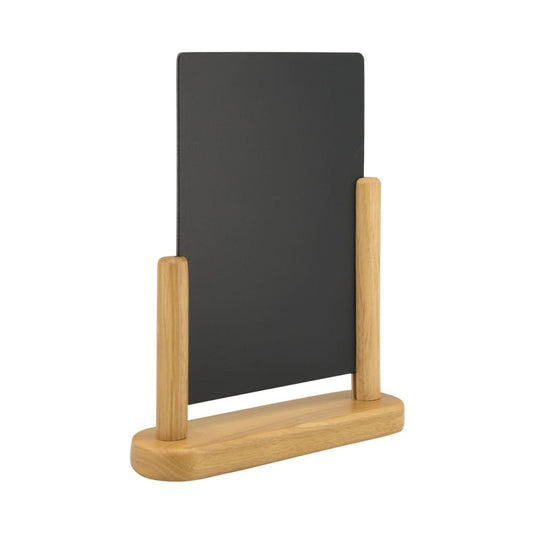 Securit® Tischkreidetafel, Holzsockel Hellbraun - Tischaufsteller / Tags - Speedjust Schweiz