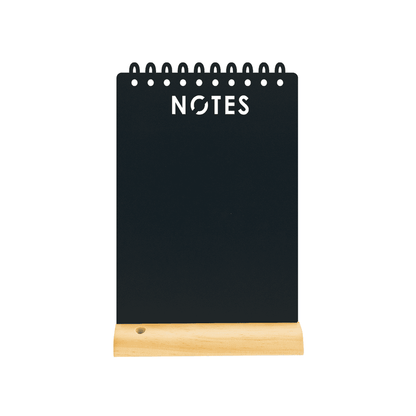 Securit® Tischkreidetafel „Notes“ Aufsteller 21×34 cm mit Holzfuss - Tischaufsteller / Tags - Speedjust Schweiz