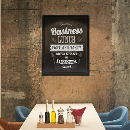Securit® Wandkreidetafel, Holzrahmen Schwarz, 70x90cm, Outdoor - Wandtafel - Speedjust Schweiz