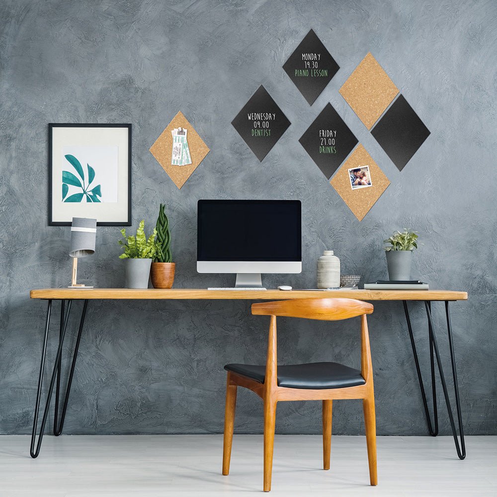 Securit® Wandkreidetafel & Kork Silhouette Diamant, 7er - Set, 22x33cm - Wandtafel - Speedjust Schweiz