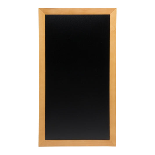 Securit® Wandkreidetafel "Long", Holzrahmen Hellbraun, 56x100cm, Outdoor - Wandtafel - Speedjust Schweiz