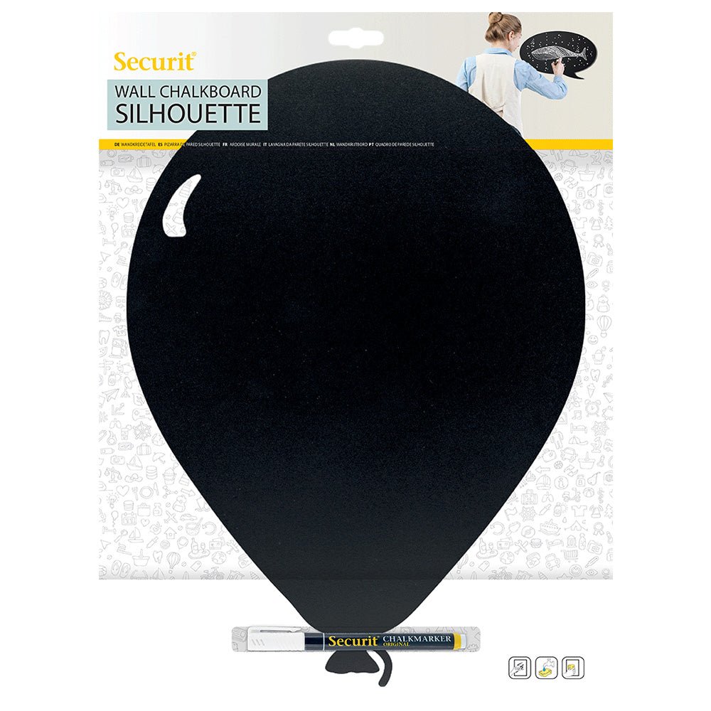 Securit® Wandkreidetafel Silhouette Ballon, 29x40cm - Wandtafel - Speedjust Schweiz