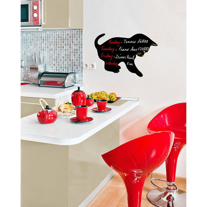 Securit® Wandkreidetafel Silhouette Katze, 48x29cm - Wandtafel - Speedjust Schweiz