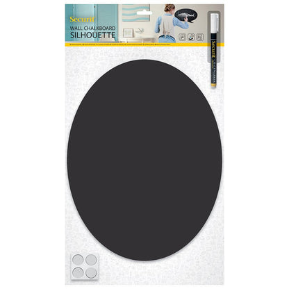Securit® Wandkreidetafel Silhouette Oval, 38x30cm - Wandtafel - Speedjust Schweiz