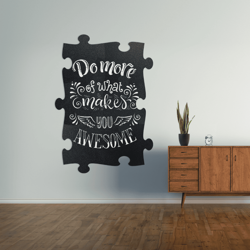 Securit® Wandkreidetafel Silhouette Puzzle, 6er - Set, 40x30cm - Wandtafel - Speedjust Schweiz