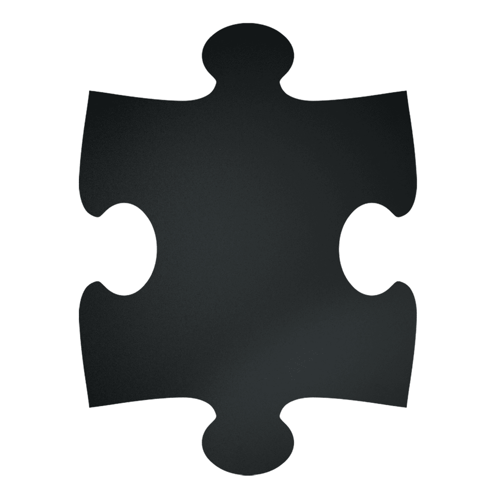 Securit® Wandkreidetafel Silhouette Puzzle, 6er - Set, 40x30cm - Wandtafel - Speedjust Schweiz