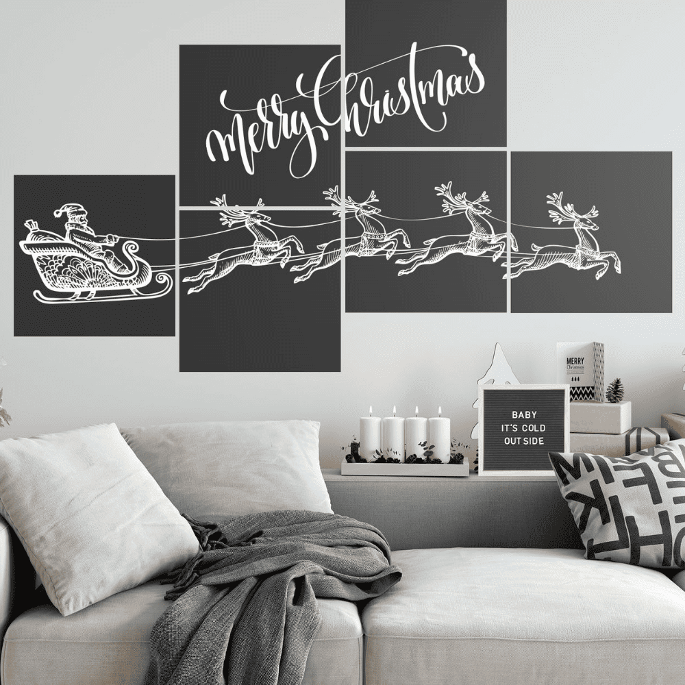 Securit® Wandkreidetafel Silhouette Square, 6er - Set, 40x40cm - Wandtafel - Speedjust Schweiz