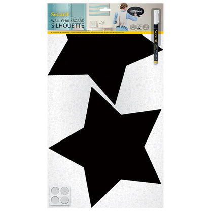 Securit® Wandkreidetafel Silhouette Sterne, 27x27cm, 2 Stk. - Wandtafel - Speedjust Schweiz