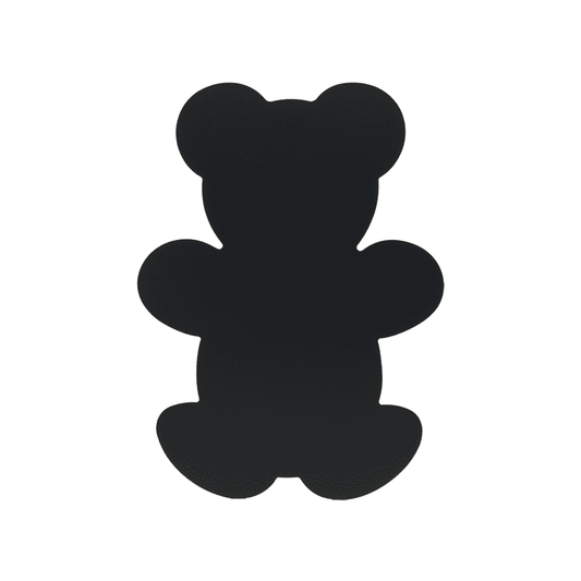 Securit® Wandkreidetafel Silhouette Teddybär, 30x40cm - Wandtafel - Speedjust Schweiz