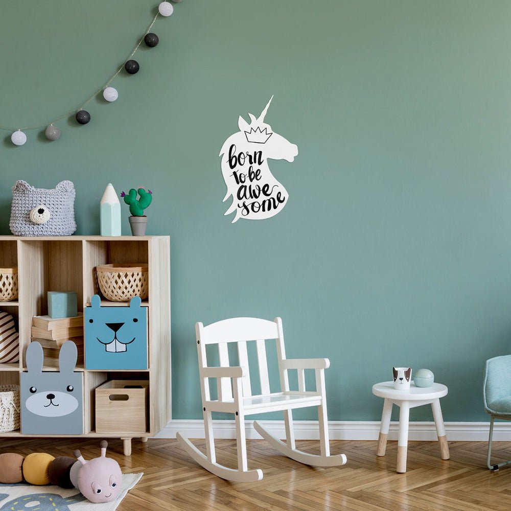Securit® Wandkreidetafel Silhouette, Unicorn Weiss, 30x49cm - Wandtafel - Speedjust Schweiz