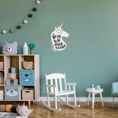 Securit® Wandkreidetafel Silhouette, Unicorn Weiss, 30x49cm - Wandtafel - Speedjust Schweiz
