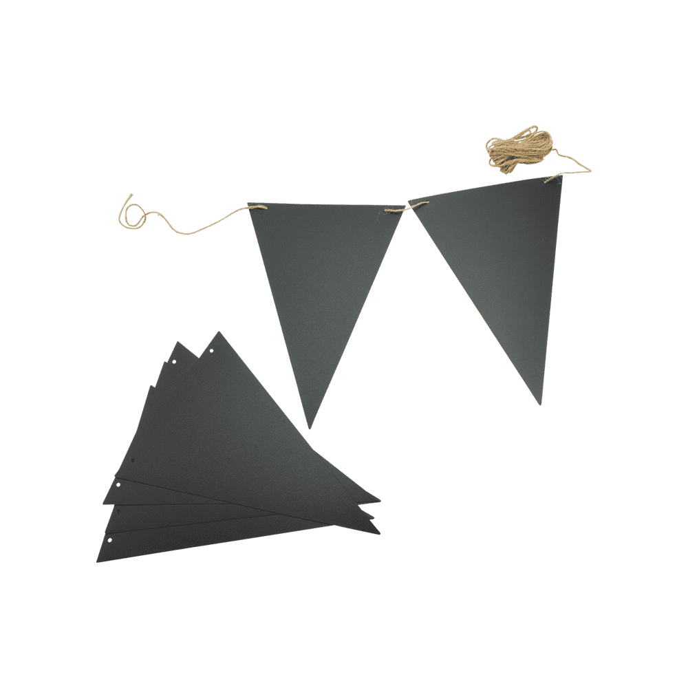 Securit® Wandkreidetafel Silhouette Wimpelkette, 12 Stk., 15x21cm - Wandtafel - Speedjust Schweiz