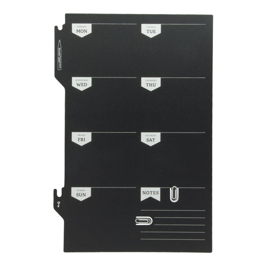 Securit® Wandkreidetafel Silhouette Wochenplaner, 30x50cm - Wandtafel - Speedjust Schweiz