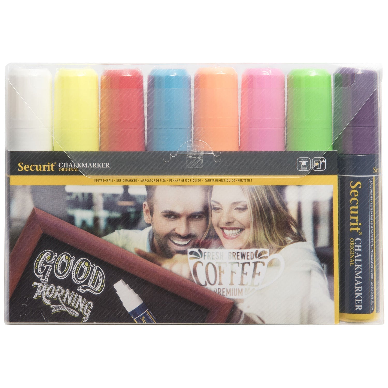 Securit®Kreidemarker, 7 - 15mm, 8er - Set, Farbig - Kreidemarker - Speedjust Schweiz