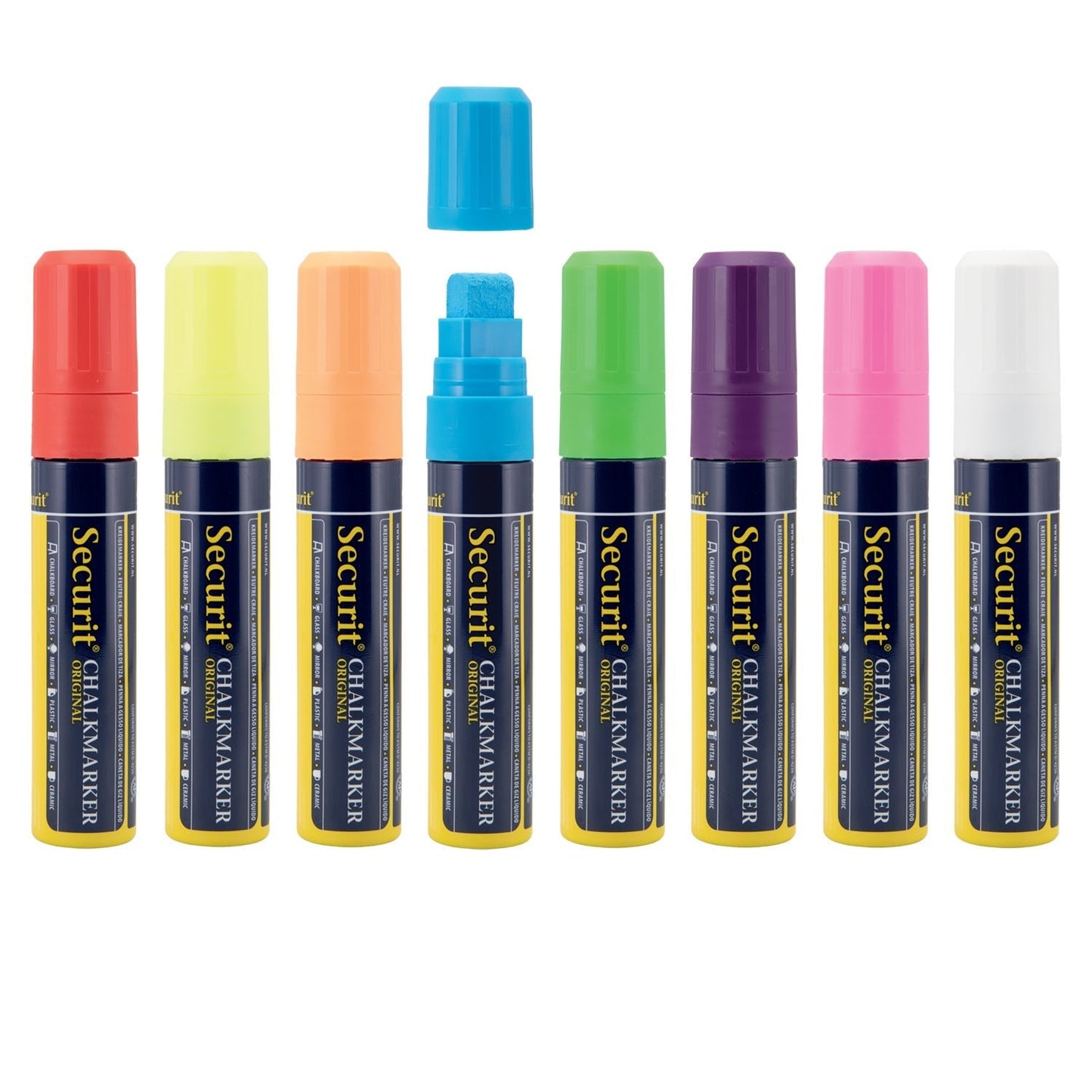 Securit®Kreidemarker, 7 - 15mm, 8er - Set, Farbig - Kreidemarker - Speedjust Schweiz