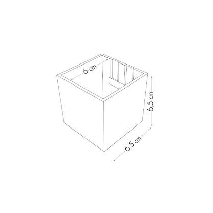 KalaMitica® Magnetische Würfelbehälter Neodym, Ø6cm, Anthrazit/Rot/Weiss, 3 Stk.