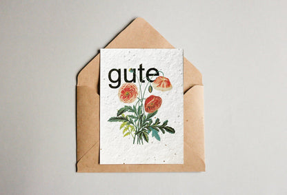 Set mit Samenpapier - Postkarten - Universelle Wünsche - Seedpaper / Samenpapier - Speedjust Schweiz