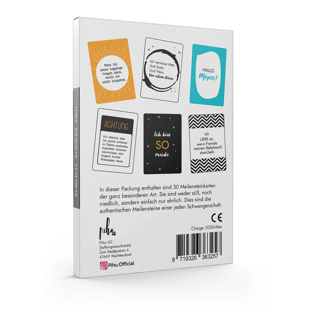 Meilensteinkarten Schwangerschaft