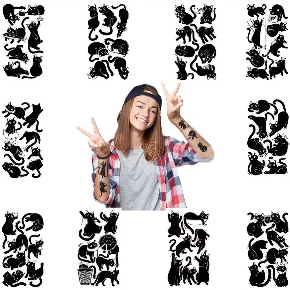 Schwarze Katzen Tattoos