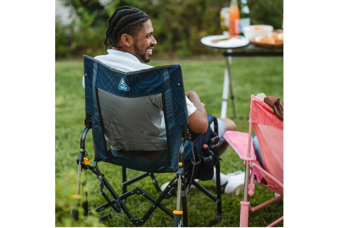 Stow Away Rocker blu navy topo