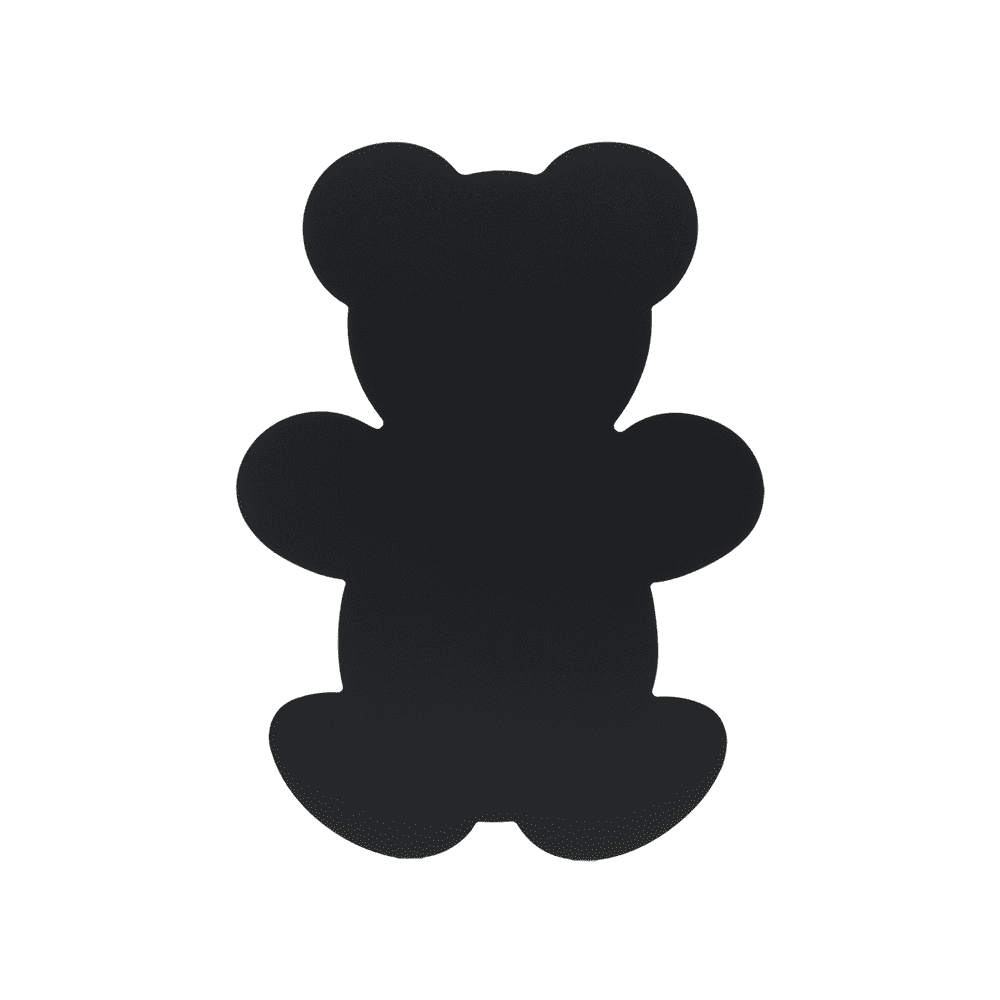Securit® Wandkreidetafel Silhouette Teddybär, 30x40cm