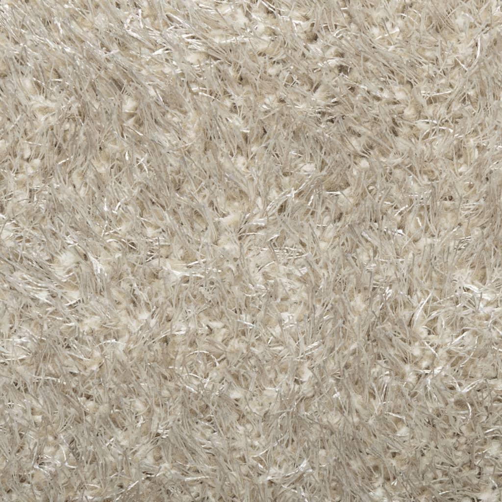 Teppich ISTAN Hochflor Glänzend Beige 140x200 cm - Speedjust Schweiz