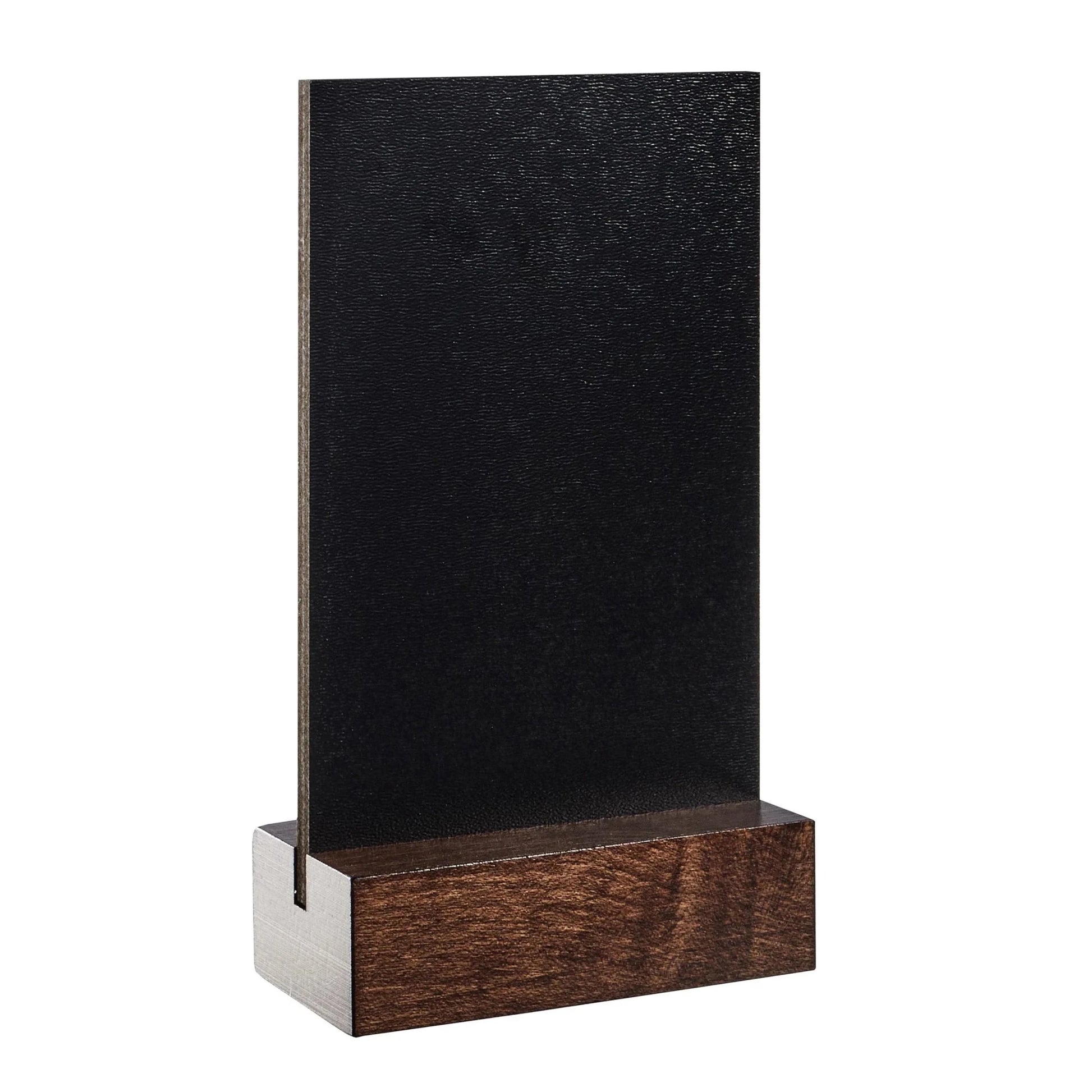Tischkreidetafel Aufsteller mit Holzsockel - Tischaufsteller / Tags - Speedjust Schweiz