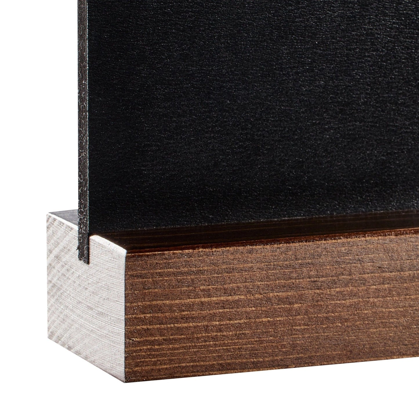 Tischkreidetafel Aufsteller mit Holzsockel - Tischaufsteller / Tags - Speedjust Schweiz