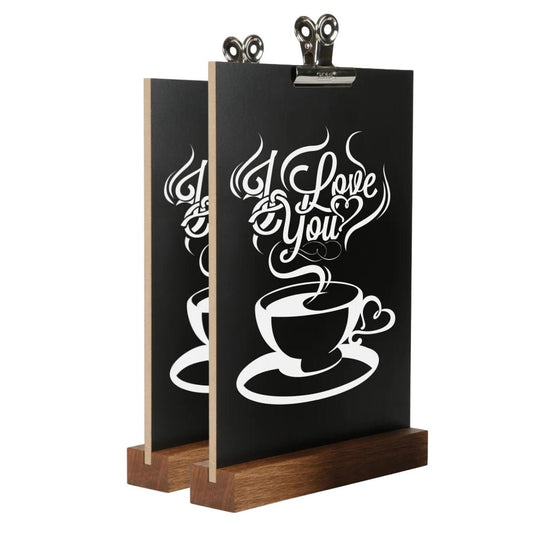 Tischkreidetafel "ClipBoard", 2er Set - Tischaufsteller / Tags - Speedjust Schweiz