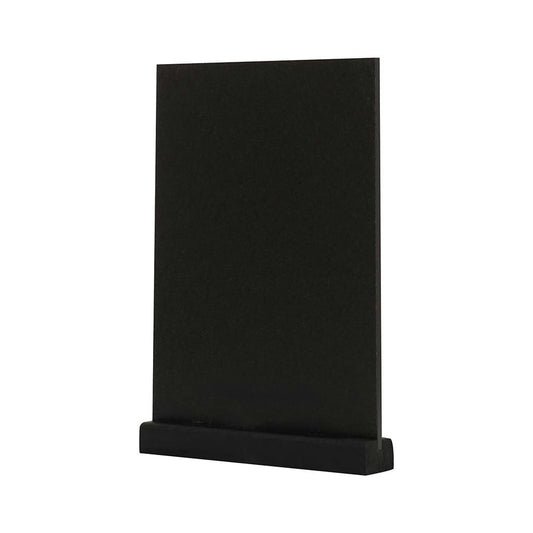 Tischkreidetafel mit schwarzer Holzbasis – wetterfest, beidseitig & stilvoll - Tischaufsteller / Tags - Speedjust Schweiz