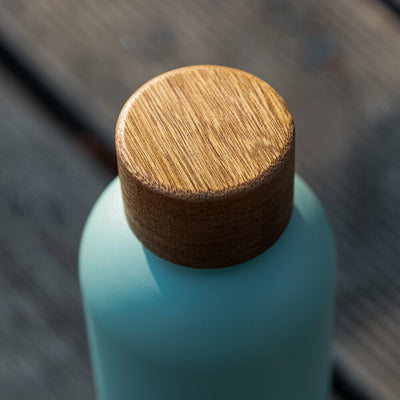 Trinkflasche Edelstahl Wood Edition