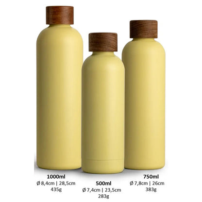 Trinkflasche Edelstahl Wood Edition