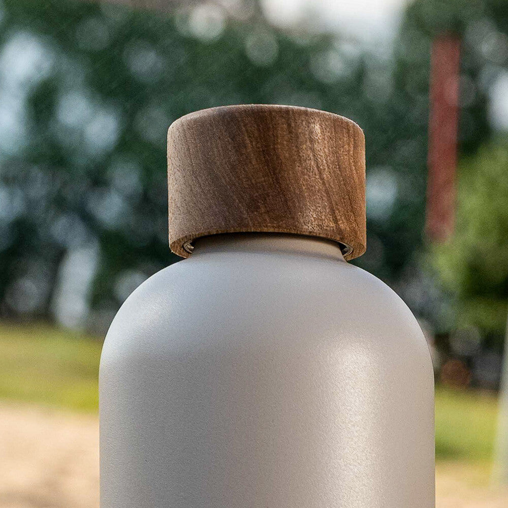 Trinkflasche Edelstahl Wood Edition