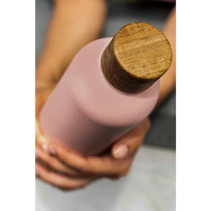 Trinkflasche Edelstahl Wood Edition